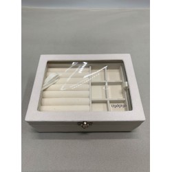 Ugdgtgo Elegant Wooden Jewelry Box – Premium Organizer with Compartments for Rings, Earrings, Necklaces, and Bracelets